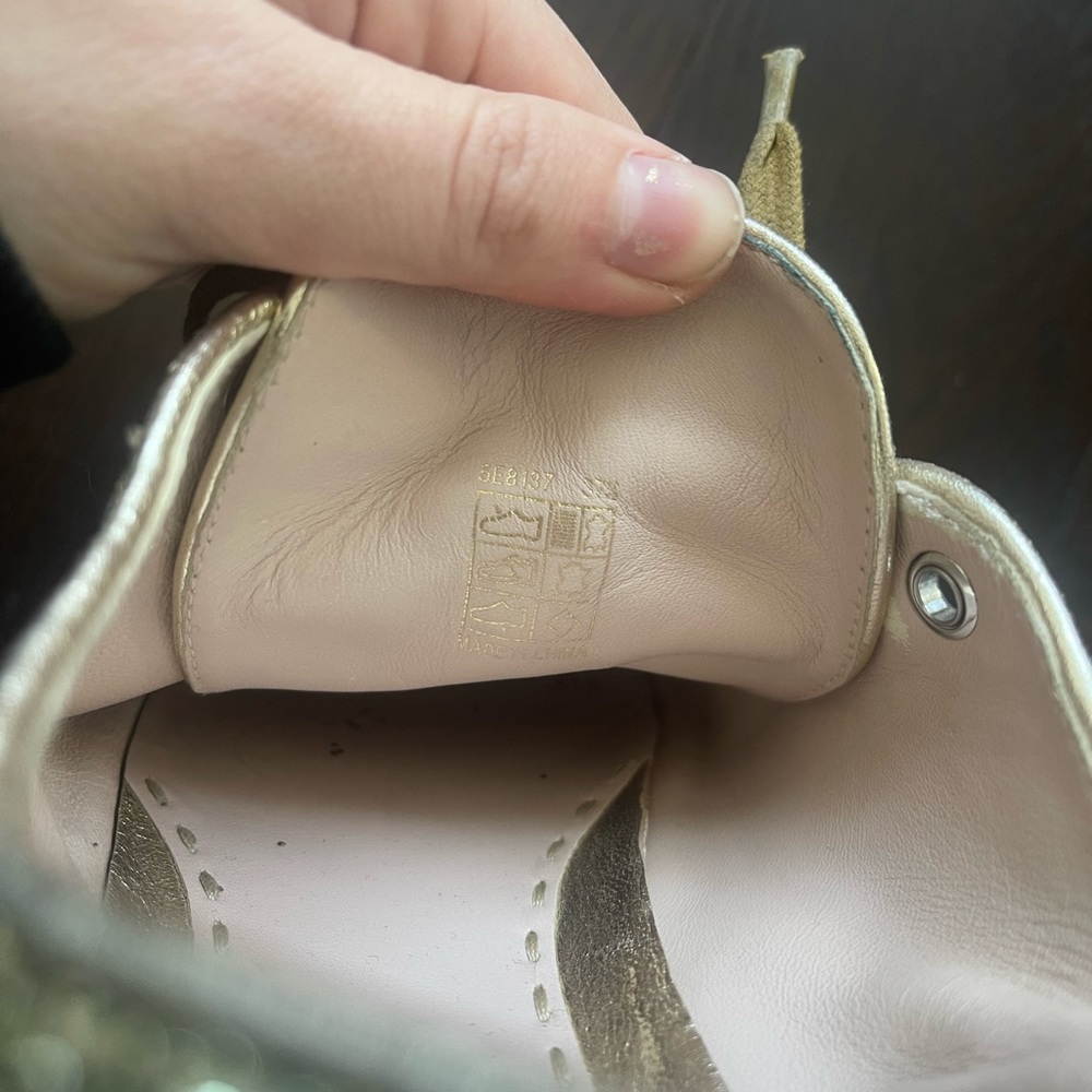 Miu Miu by Prada gold and silver sneakers size 37 EU us womens 7 good condition - Picture 4 of 8